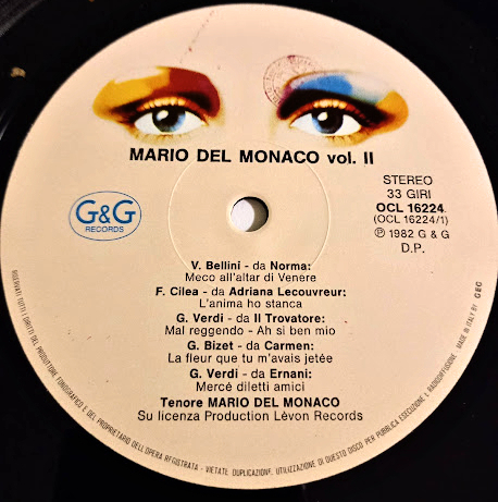 Mario del Monaco – Mario Del Monaco Vol. II°