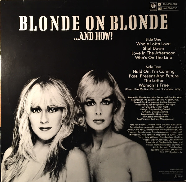 Blonde On Blonde – ...And How!