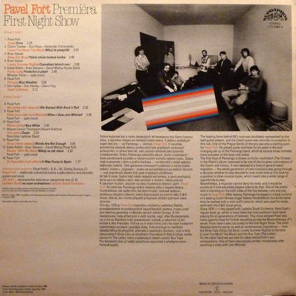 Pavel Fořt – Premiéra / First Night Show