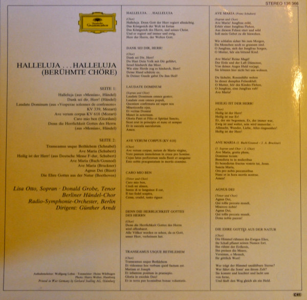 Halleluja... Halleluja (Berühmte Chöre) – Berliner Händel-Chor