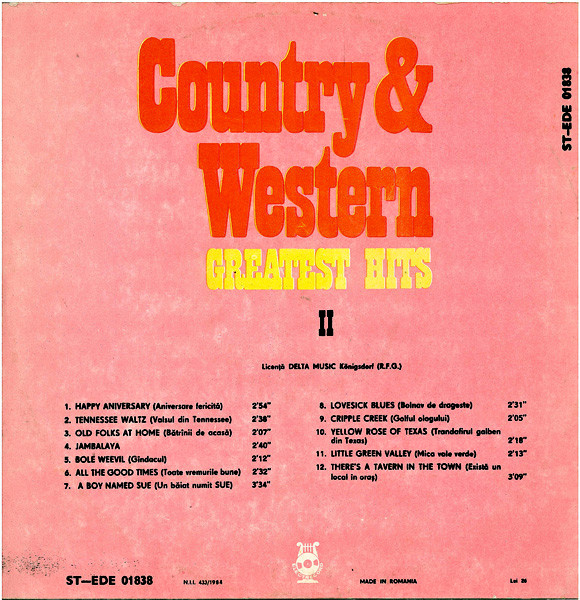 Country & Western Greatest Hits II