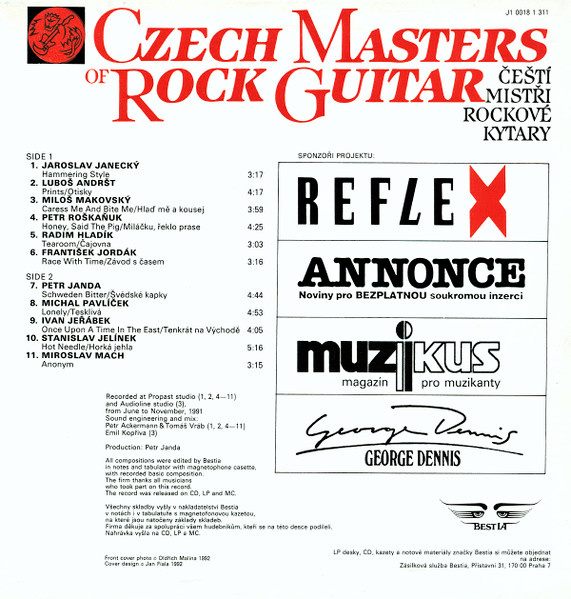 Czech Masters Of Rock Guitar / Čeští Mistři Rockové Kytary