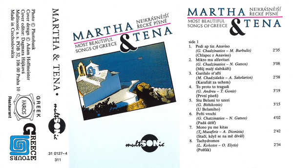 Martha A Tena Elefteriadu – Nejkrásnější Řecké Písně