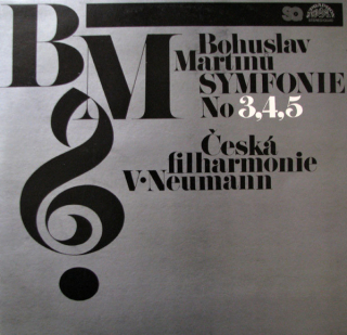 Bohuslav Martinů, Česká Filharmonie, V. Neumann – Symfonie No 3, 4, 5